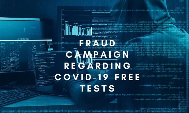 Fraud Campaign Regarding COVID-19 Free Tests