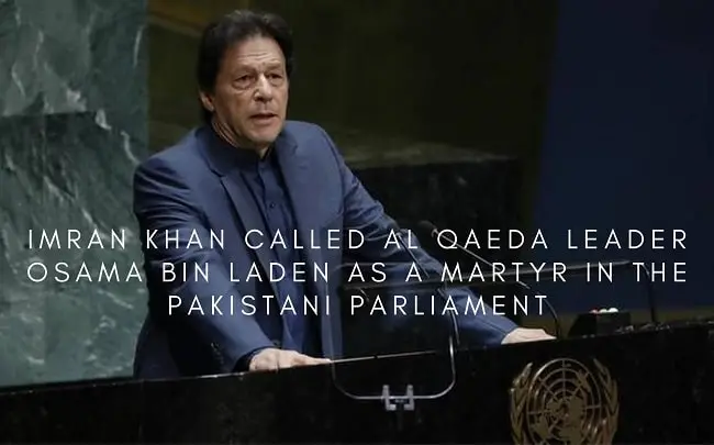 Imran Khan Called Al Qaeda leader Osama Bin Laden as a Martyr